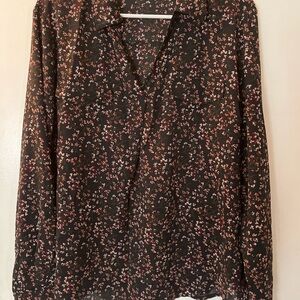 Floral Black Women's Top